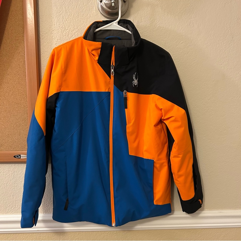 Spyder Orange and Blue Ski Jacket